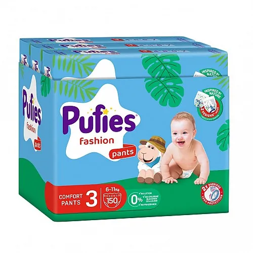 Pufies Памперс гащички 3 6-11кг 150бр.
