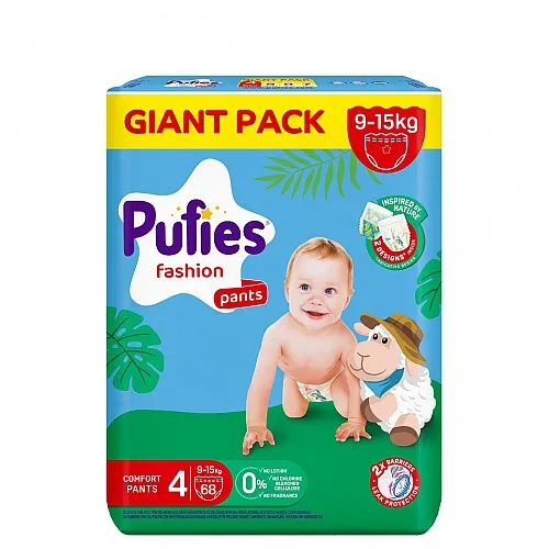 Pufies Памперс гащички 4 9-15кг 68бр.