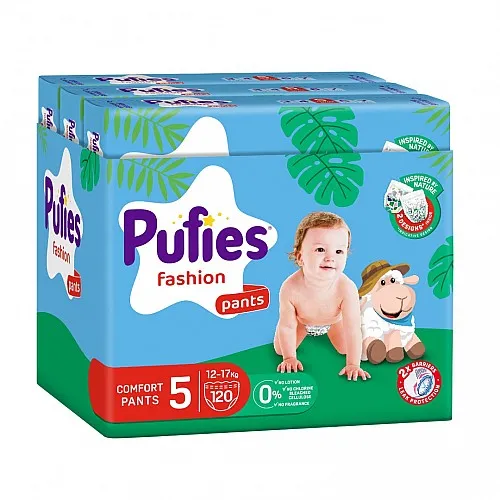 Pufies Памперс гащички 5 12-17кг 120бр.