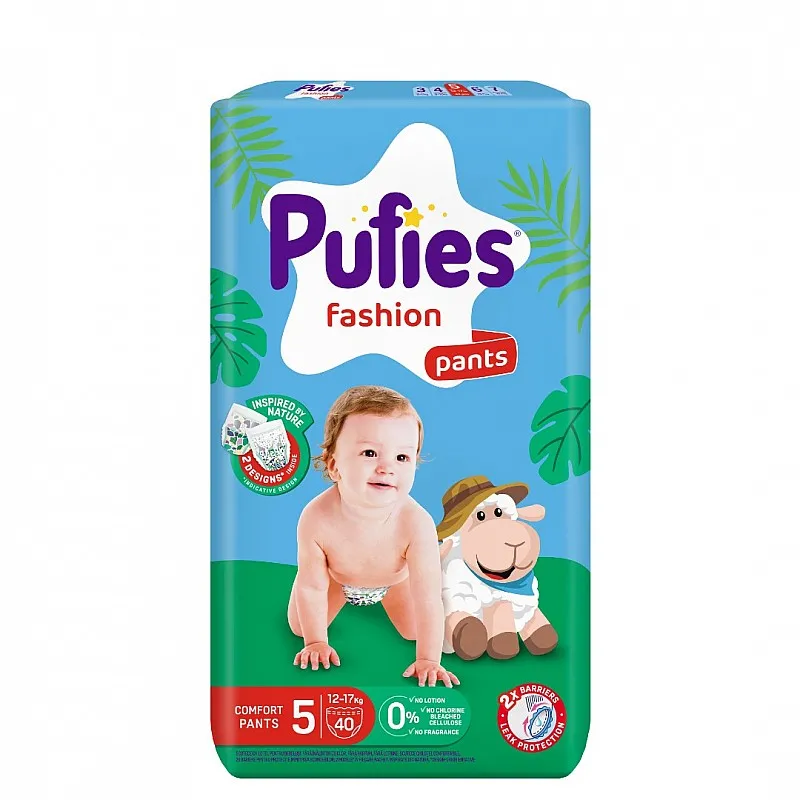 Pufies Памперс гащички 5 12-17кг 40бр.
