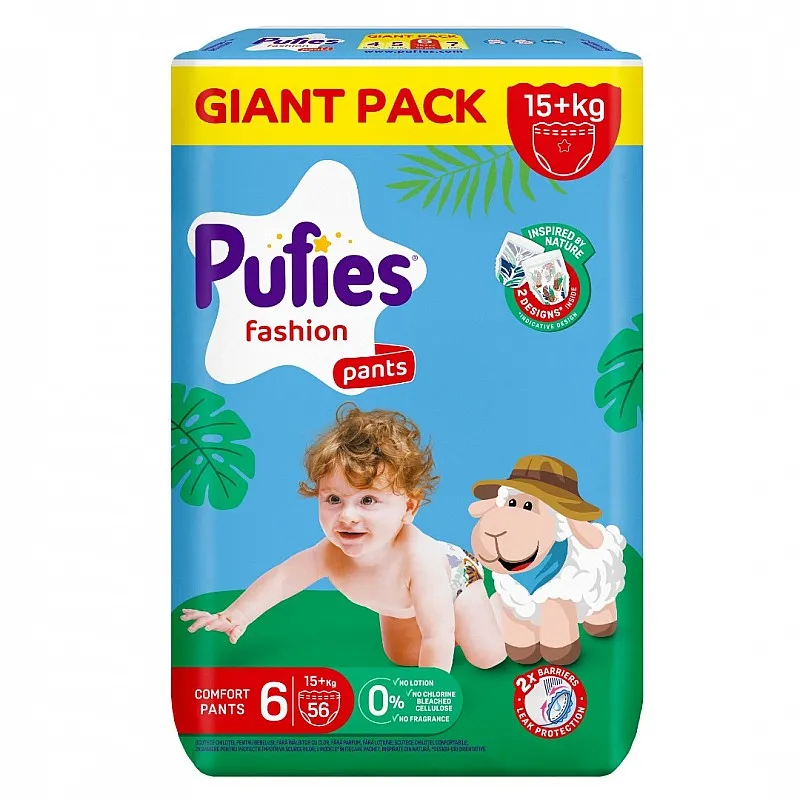 Pufies Памперс гащички 6 15+кг 56бр.