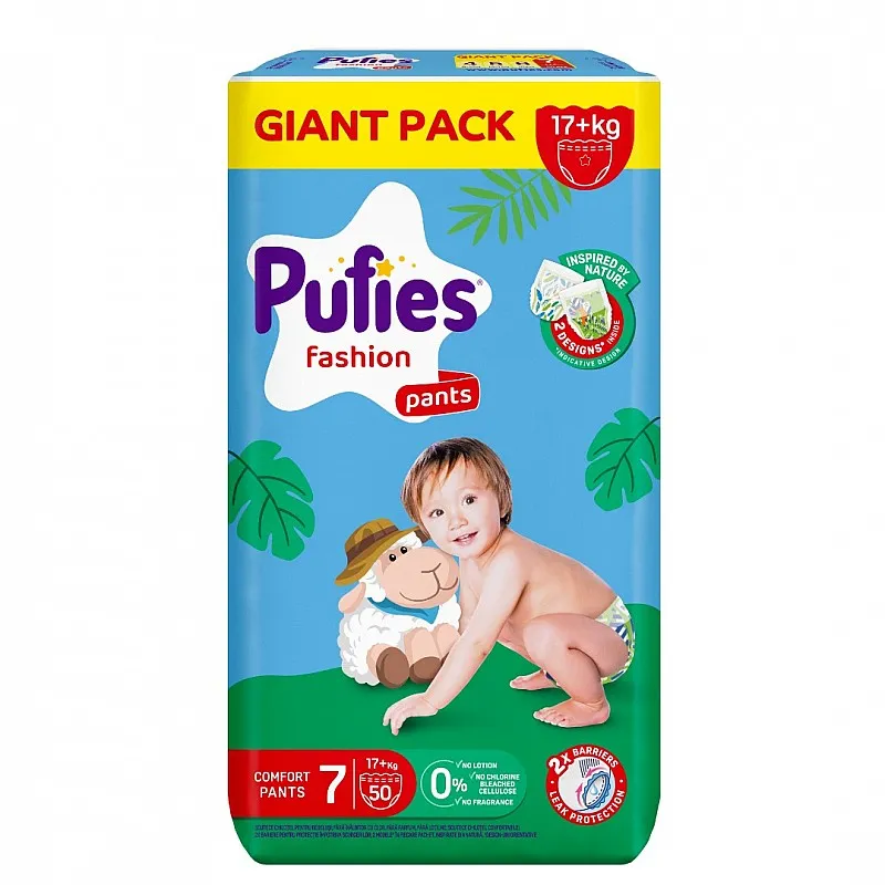Pufies Памперс гащички 7 17+кг 50бр.