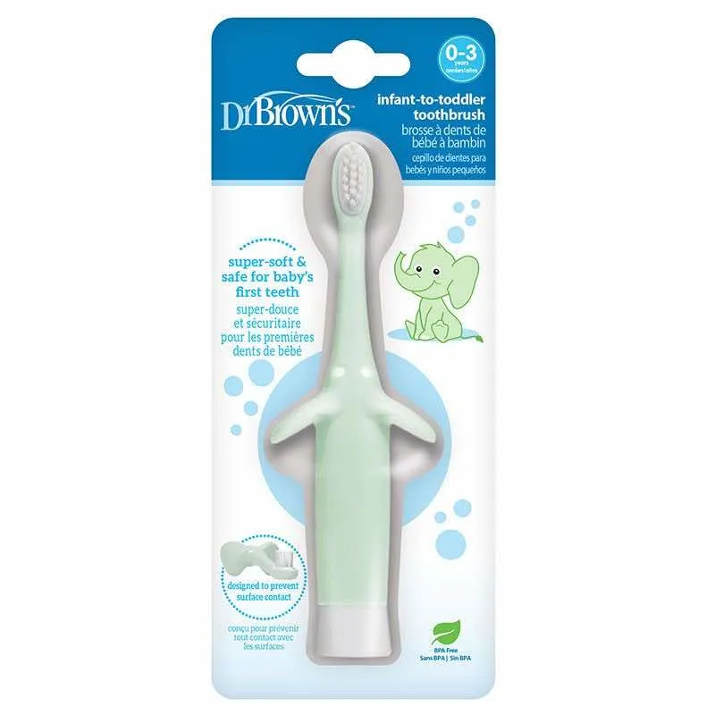 Dr. Brown's Първа четка за зъби и венци Infant-to-toddler