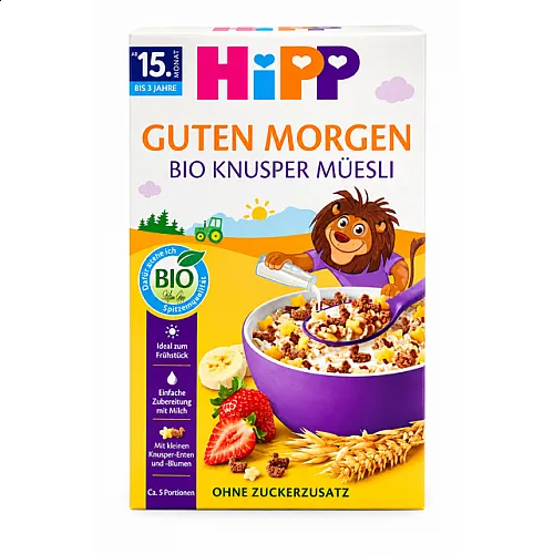 HiPP БИО Хрупкаво детско мюсли 15м. 200г