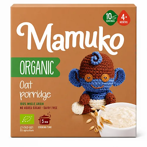 Mamuko Био Каша Овес 4м. 200г