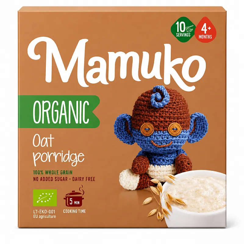 Mamuko Био Каша Овес 4м. 200г