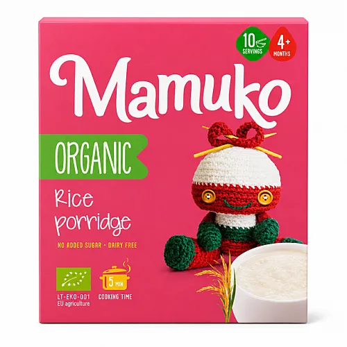 Mamuko Био Каша Ориз 4м. 200г