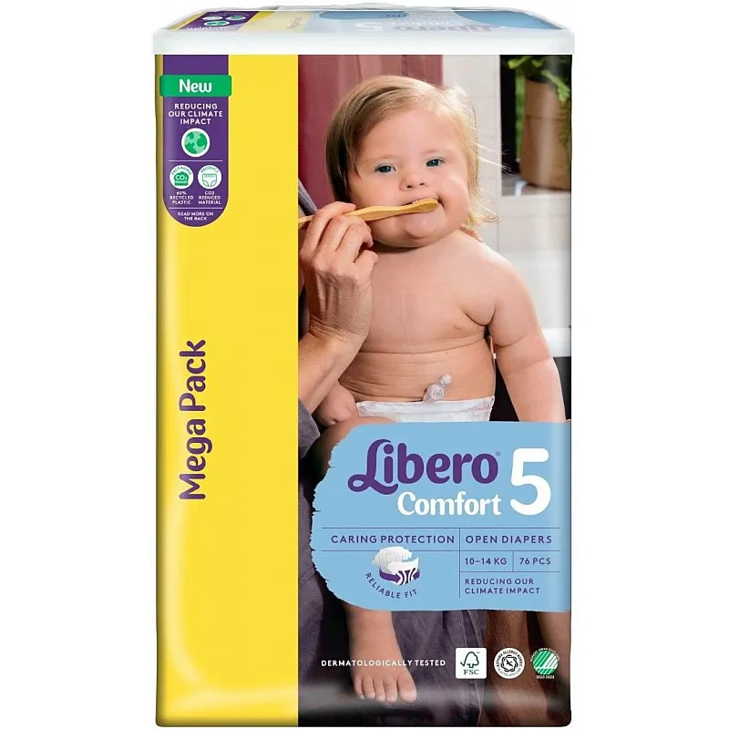 LIBERO COMFORT 5 Пелени 10-14кг 76 бр.