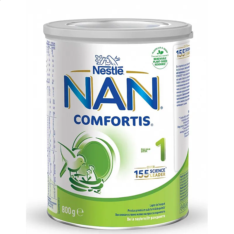 NESTLE NAN Comfortis 1 Бебешко адаптирано мляко 0-6м. 800г