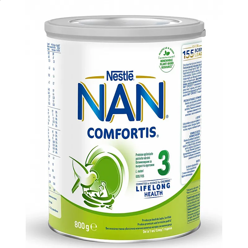 NESTLE NAN Comfortis 3 Млечна напитка за малки деца 12м.+ 800г