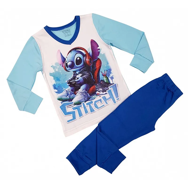 ВЕНЕРА Пижама с дълъг ръкав за момче Stitch 2-1533