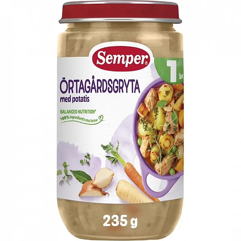 Semper Задушено по градинарски 12м. 235г