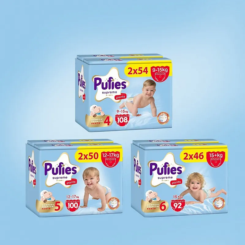 Pufies Supreme Гащички за еднократна употреба 6 15+кг 92бр.