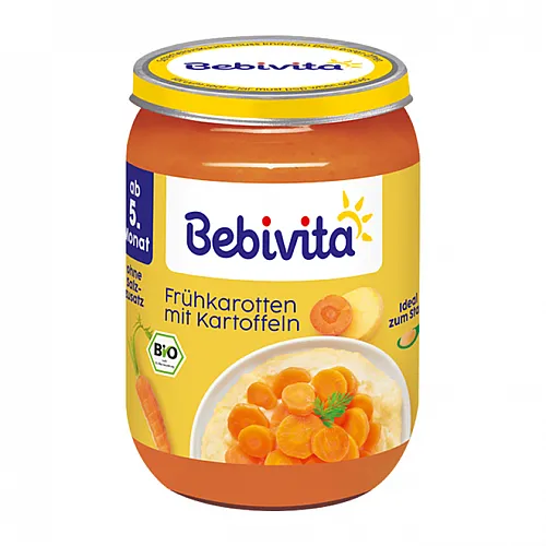BEBIVITA БИО Бейби моркови с картофи 5м. 190г