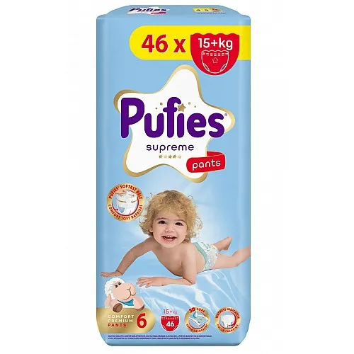 Pufies Supreme Giant Pack Гащички за еднократна употреба 6 15+кг 46бр.