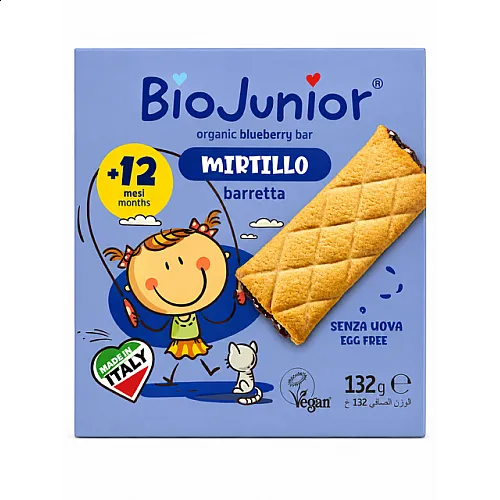 BioJunior БИО Бебешки бисквити с боровинка 12м. 132г