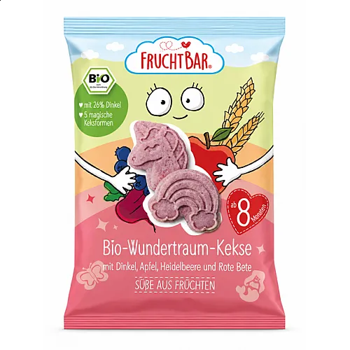 Fruchtbar Био Бебешки Бисквити със Спелта, ябълка и Боровинки 8м. 100g