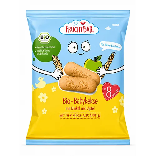 Fruchtbar Био Бебешки Бисквити със Спелта и Ябълка 8м. 100g
