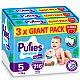 Pufies Еднократни пелени 5 11-16кг 216бр. с подарък - плюшено агънце Пуфи