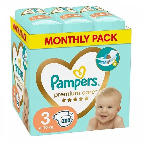 Pampers Premium Care 3 Midi 6-10 кг  - 200бр.