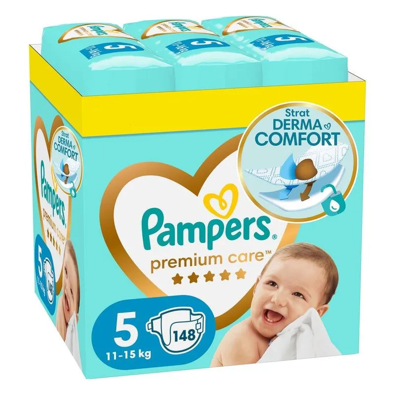 Pampers Premium Care 5 Junior 11-15 кг  - 148бр.