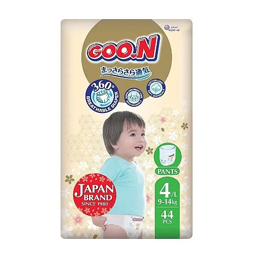 Еднократни пелени-гащички Goo.N Premium Soft 4 9-14кг 44бр.