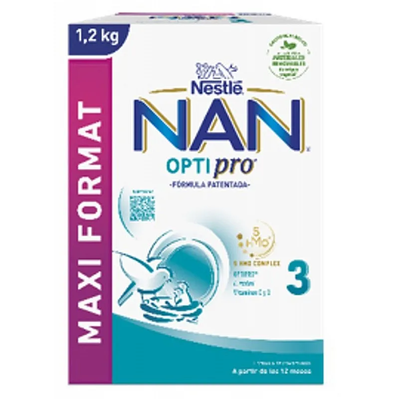 NESTLE NAN 3 Преходно мляко 12м.+ 1200г