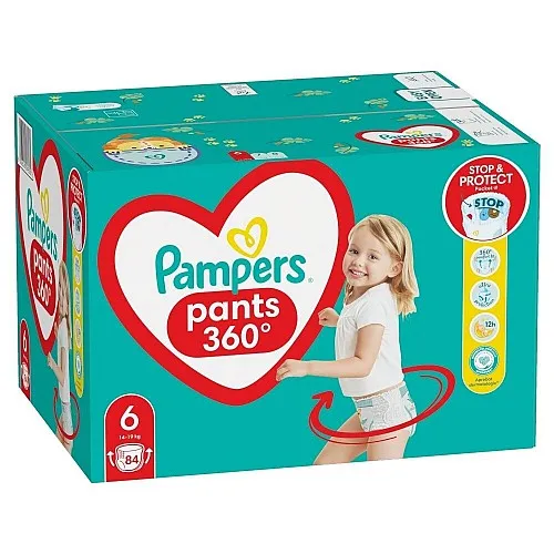 Pampers Гащички за еднократна употреба 6 Extra Large 14-19кг - 84бр.