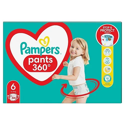 Pampers Гащички за еднократна употреба 6 Extra Large 14-19кг - 84бр.