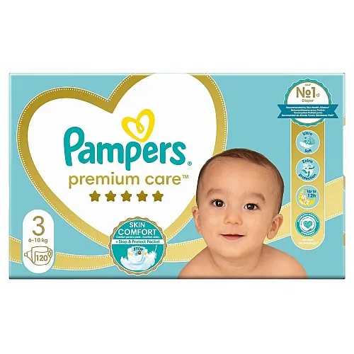 Pampers Premium Care 3 Midi 6-10 кг  - 120бр.