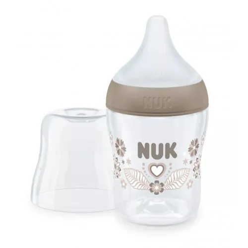 NUK Perfect Match Шише РР 150мл. със силиконов биберон за хранене S, 0+мес. Сърце
