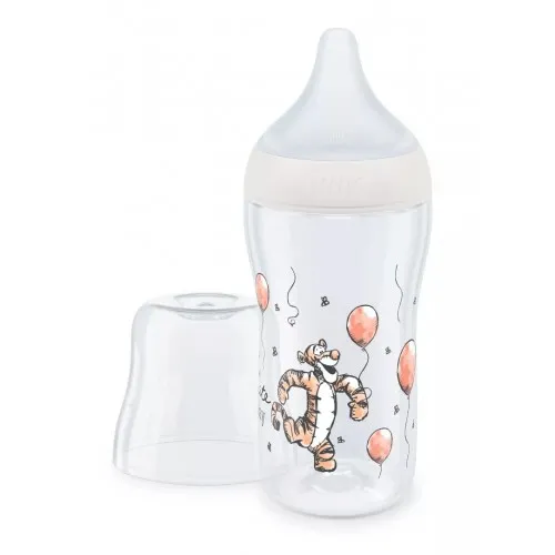 NUK Perfect Match Шише РР 260мл. със силиконов биберон за хранене M, 3+ мес. Disney Тигър
