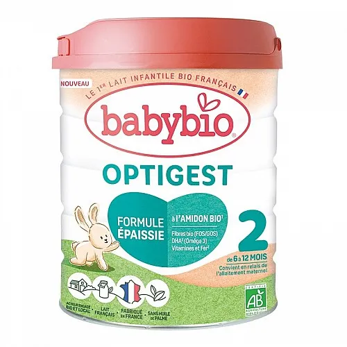 Babybio Optigest 2 Био Адаптирано мляко 6м.+ 800г Babybio Optigest 2 Био Адаптирано мляко 6м.+ 800г
