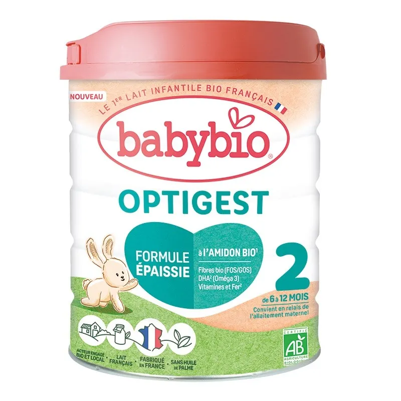 Babybio Optigest 2 Био Адаптирано мляко 6м.+ 800г Babybio Optigest 2 Био Адаптирано мляко 6м.+ 800г