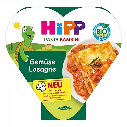 HiPP Био Зеленчукова Лазаня, пюре в купичка 12м. 250г