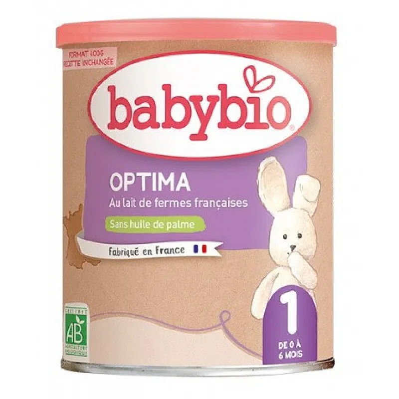 Babybio Био Адаптирано мляко за новородени , OPTIMA 1'' 0-6м. 400г