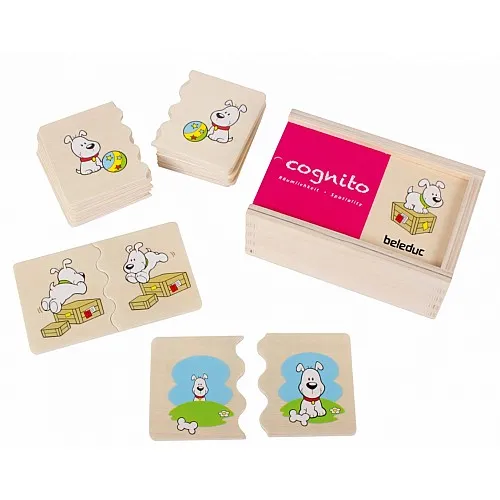 Дървена игра за съчетаване, Beleduc, Cognito, Пространственост, 20 части