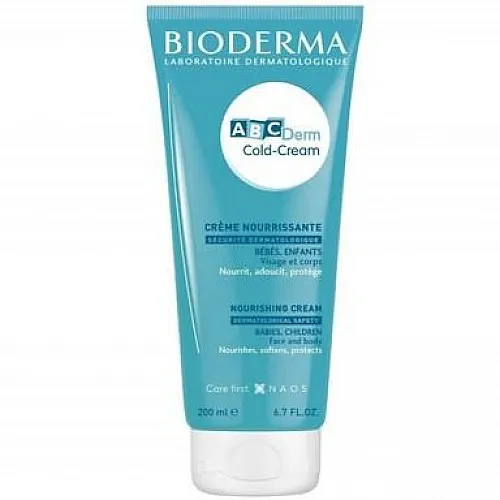 Bioderma ABCDerm Подхранващ крем за лице и тяло за суха бебешка и детска кожа 200мл