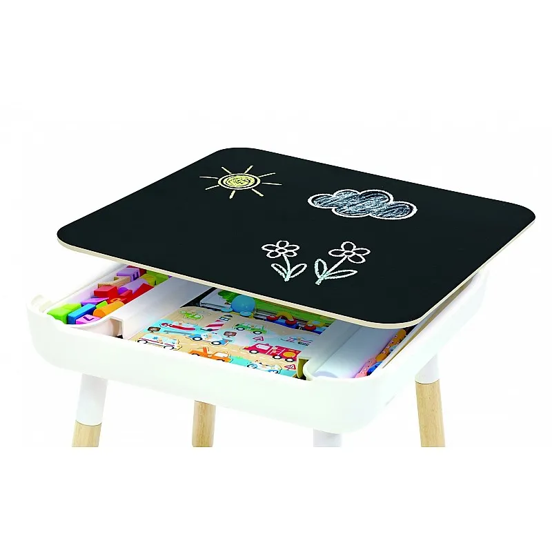 Детска маса с активности, Hape, 4 в 1, 61.4 x 61.4 x 51 см