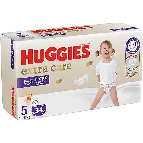 HUGGIES ELIT SOFT Памперс гащи за еднократна употреба 5 12-17кг 34бр.