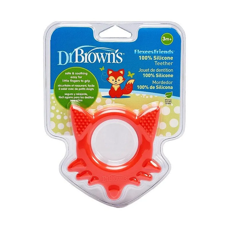 Чесалка Dr.Brown's за масаж на венци Лисичка