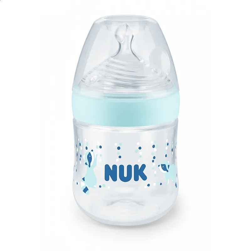 NUK NATURE SENSE Temperature Control шише РР 150мл. силиконов биберон р-р S - микс