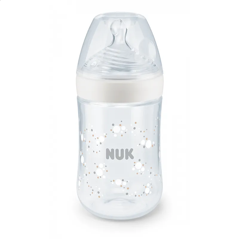 NUK NATURE SENSE Temperature Control шише РР 260мл. силиконов биберон р-р M - микс