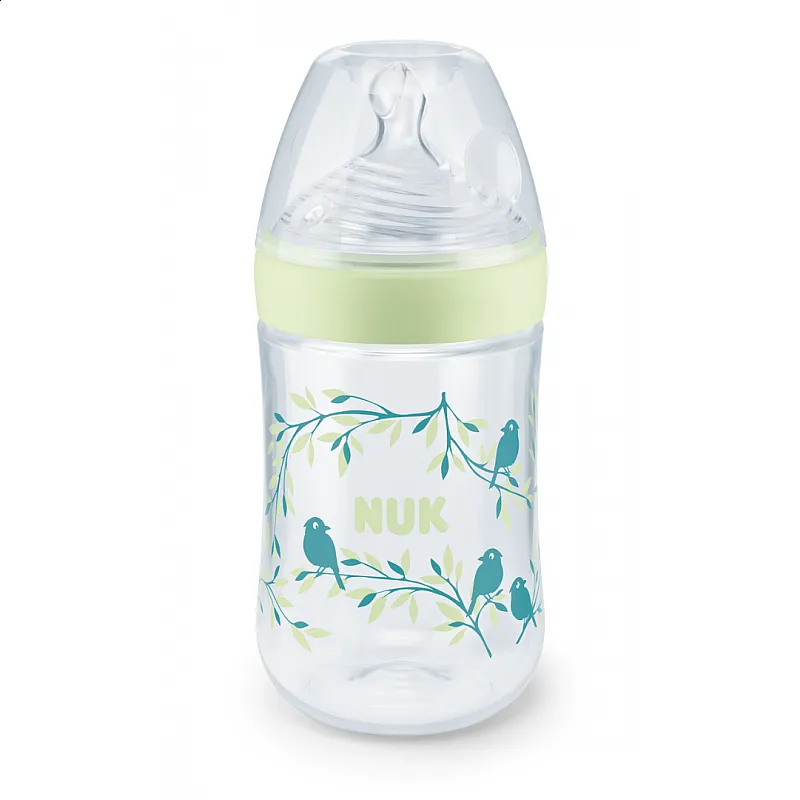 NUK NATURE SENSE Temperature Control шише РР 260мл. силиконов биберон р-р M - микс