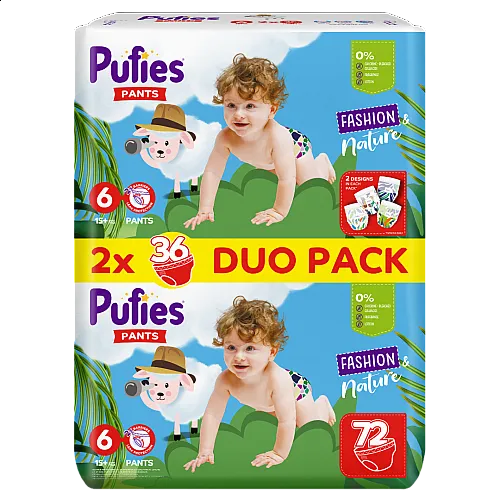 Pufies Гащички Fashion & Nature 6 15+кг 72бр.