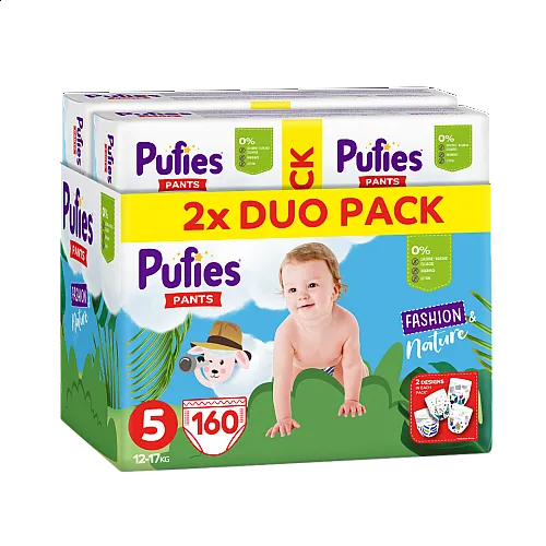 Pufies Гащички Fashion & Nature 5 12-17кг 160бр.