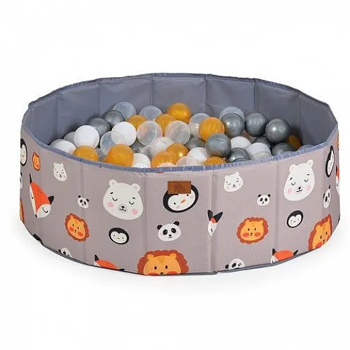 Moni Сгъваем басейн с 90бр. топки Melo-animals