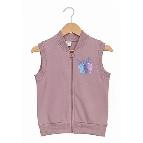 SEVTEX Ватиран памучен елек за момиче 6-2250