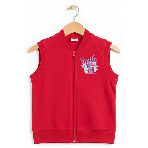 SEVTEX Ватиран памучен елек за момиче 6-2251