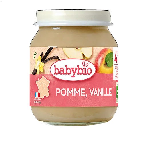Babybio БИО пюре Ябълка 4м. 130г